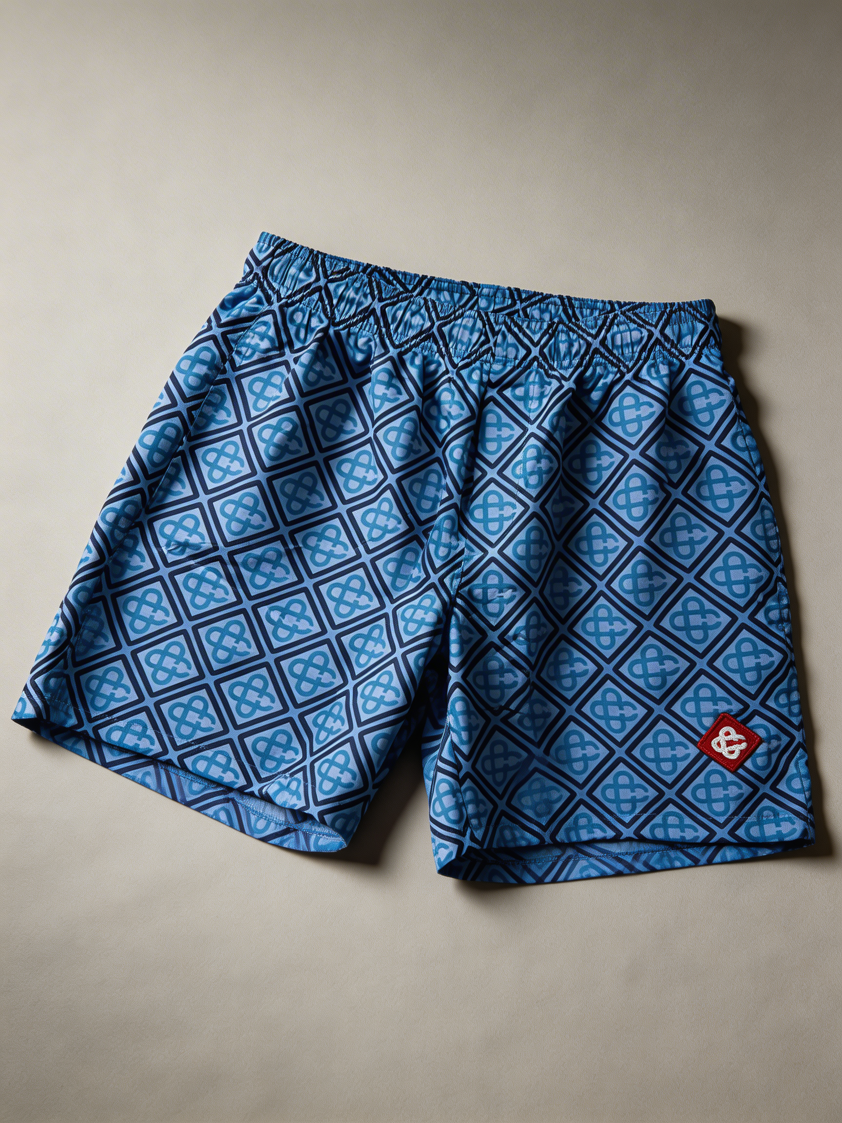 Blue Patterned